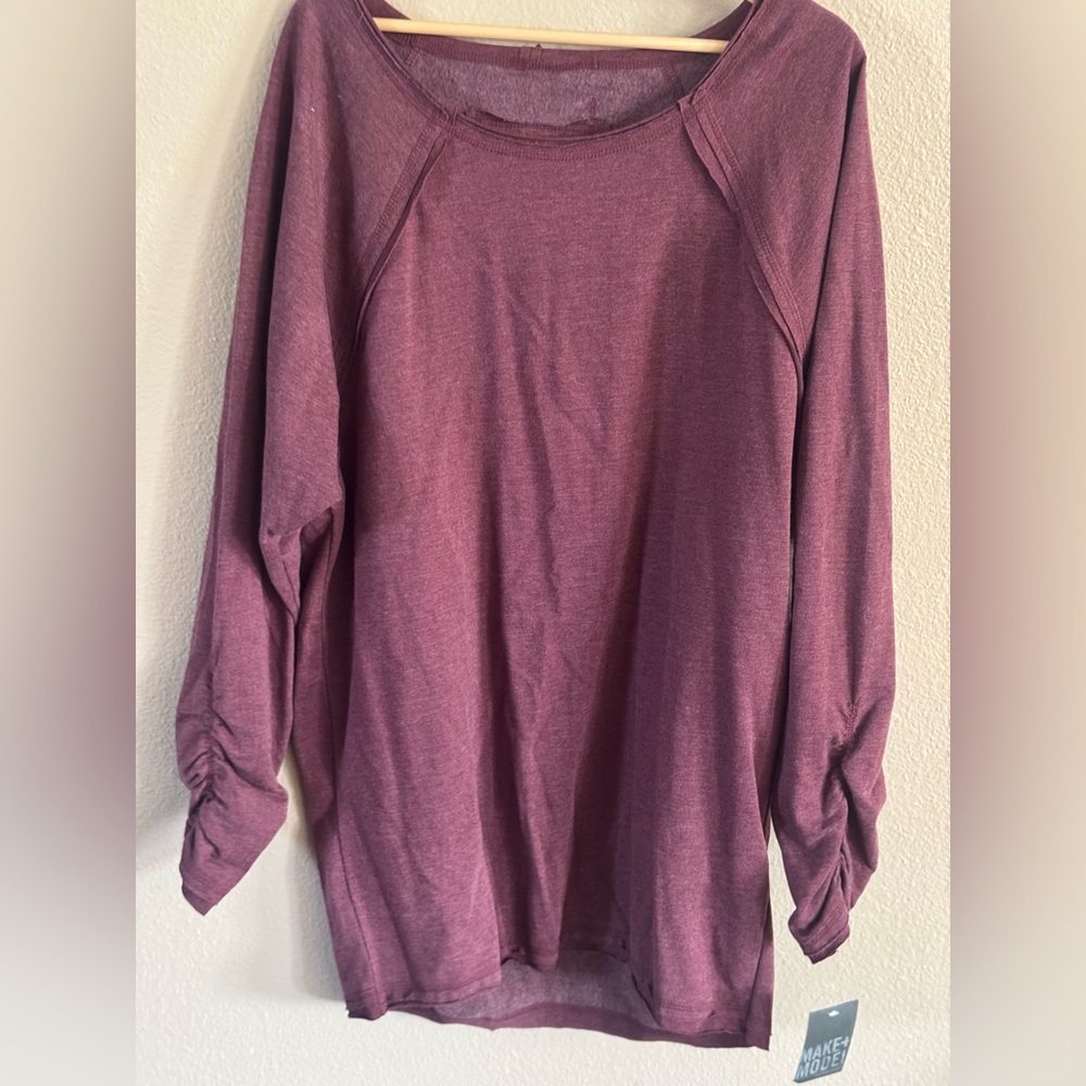 Make + Model Women's Plum Crewneck Sweater